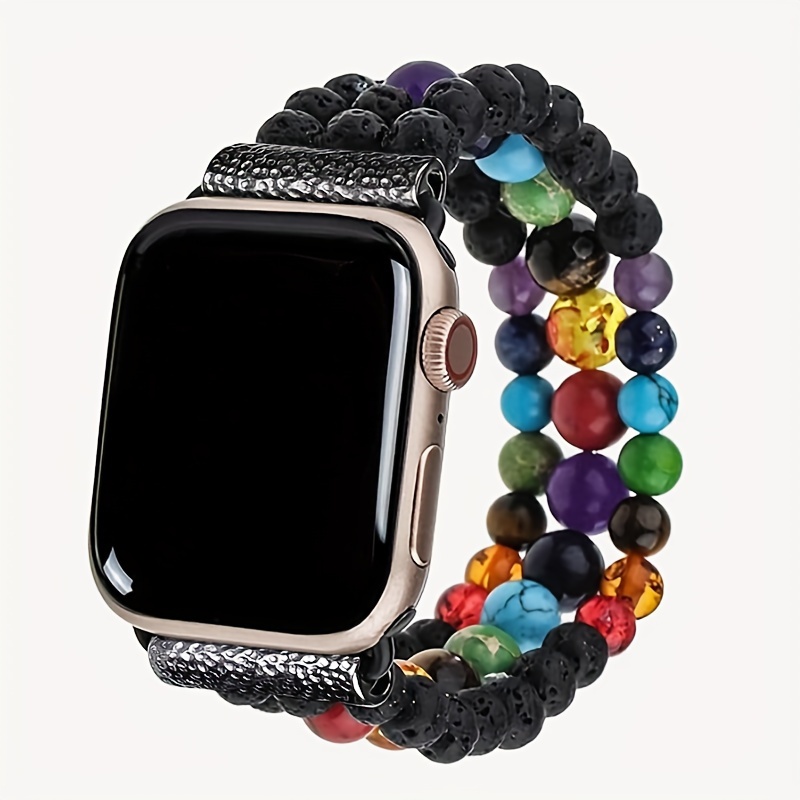 Image of Bohemian Style Bead Bracelet Compatible With Strap 40mm X 38mm/41mm Series 9 87se /5/4 Women's Fashion Cute Handmade Strap Iwatch Strap /2/1 Women's Strap