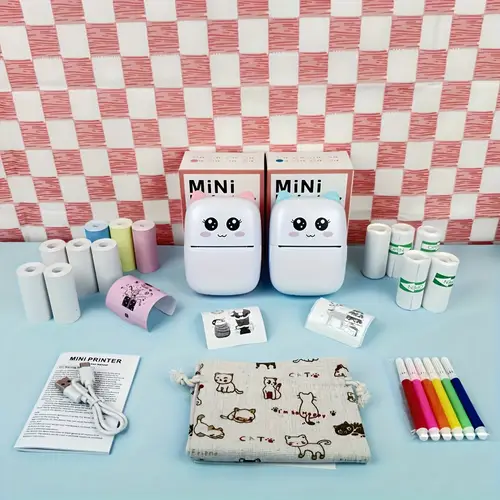 portable wireless thermal printer for instant printing of labels and notes usb charging learning diary keeping photo printing and commemorative gifts monochrome printing