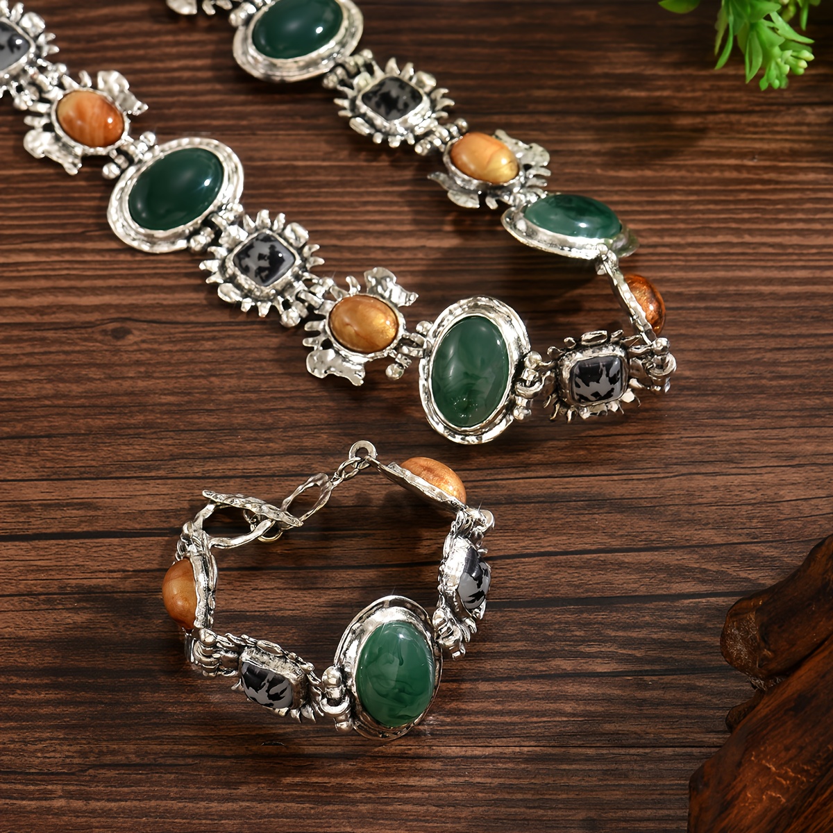 2pcs Exaggerated Elegant Punk Gothic Style Jewelry Set