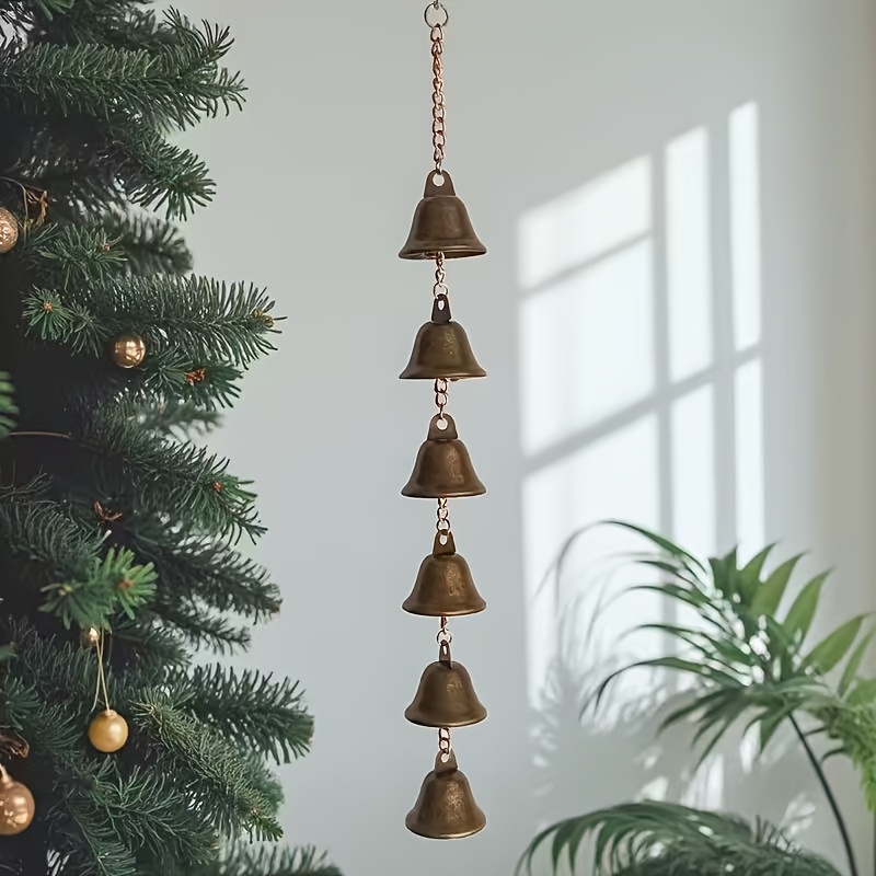 handmade metal wind chimes   iron bells with decorative chain suitable for courtyards gardens and walls no electricity required thanksgiving home decoration outdoor wind chimes handmade   design creative bells pendant