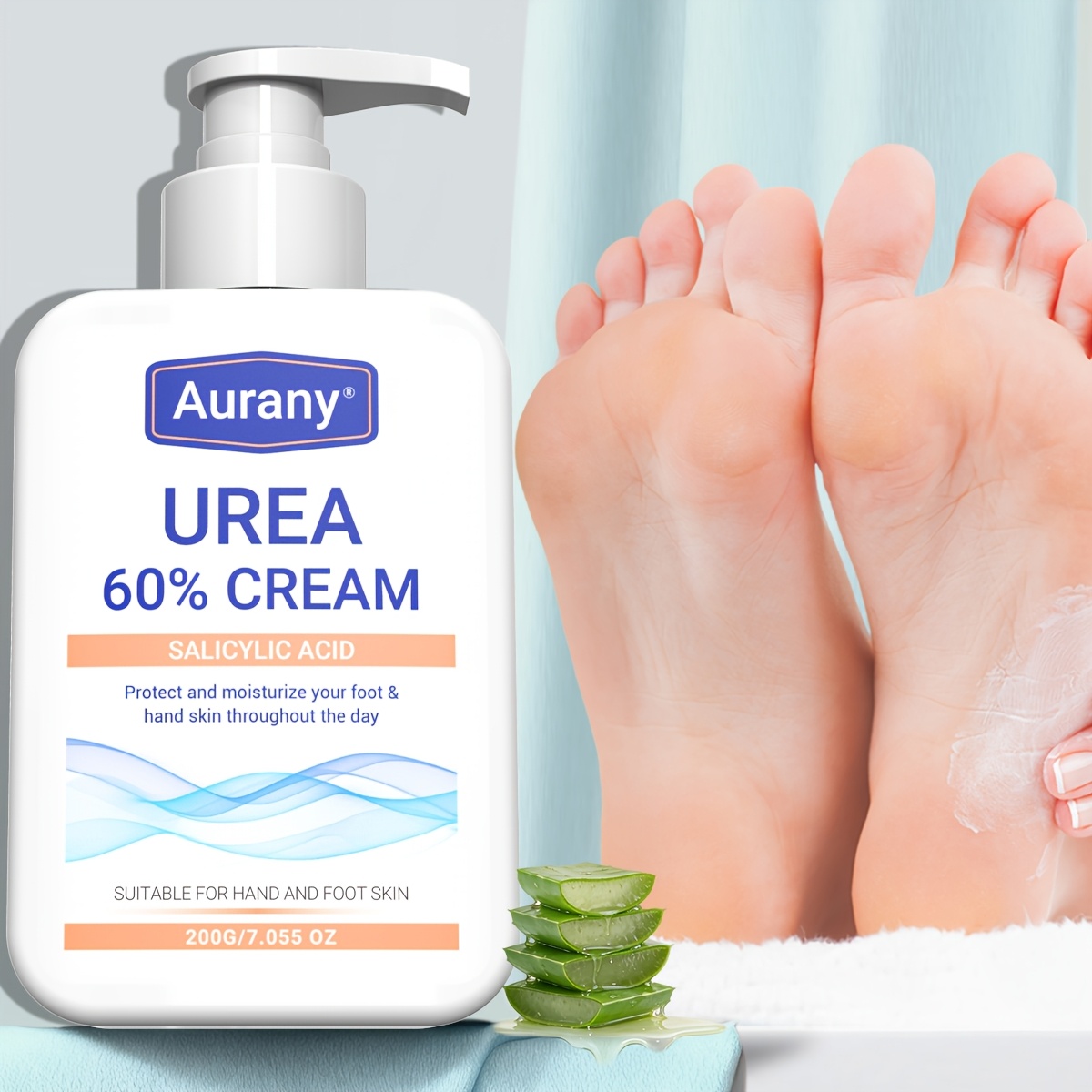Of Cream with 60% Urea, Designed for Hands And Feet, Enriched with  Salicylic Acid, Aloe Vera, Jojoba, And * Providing Long-Lasting Hydration  for Dry Skin on Hands, Feet, And Elbows Throughout *