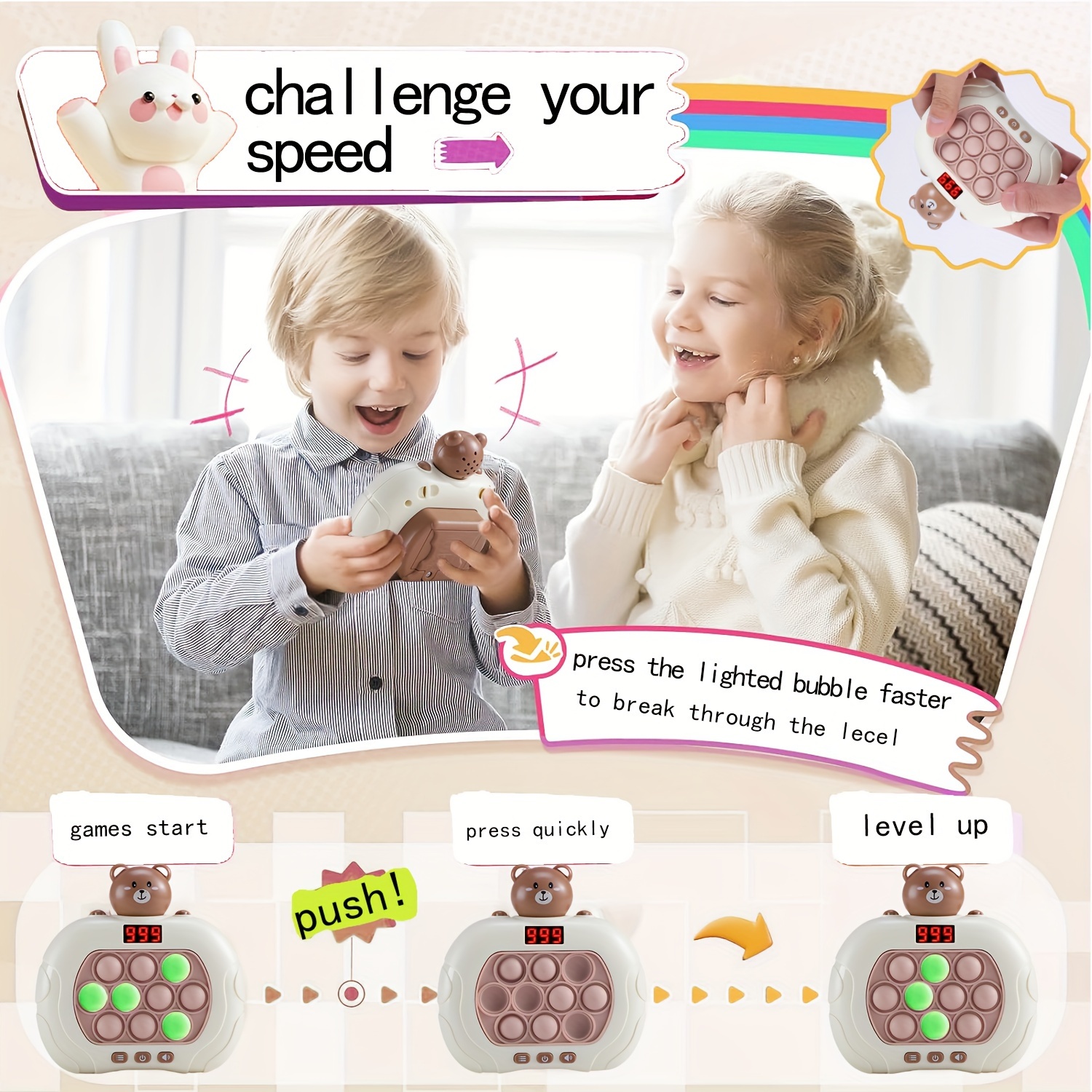 Interactive Play Toy Console Educational Play - Temu