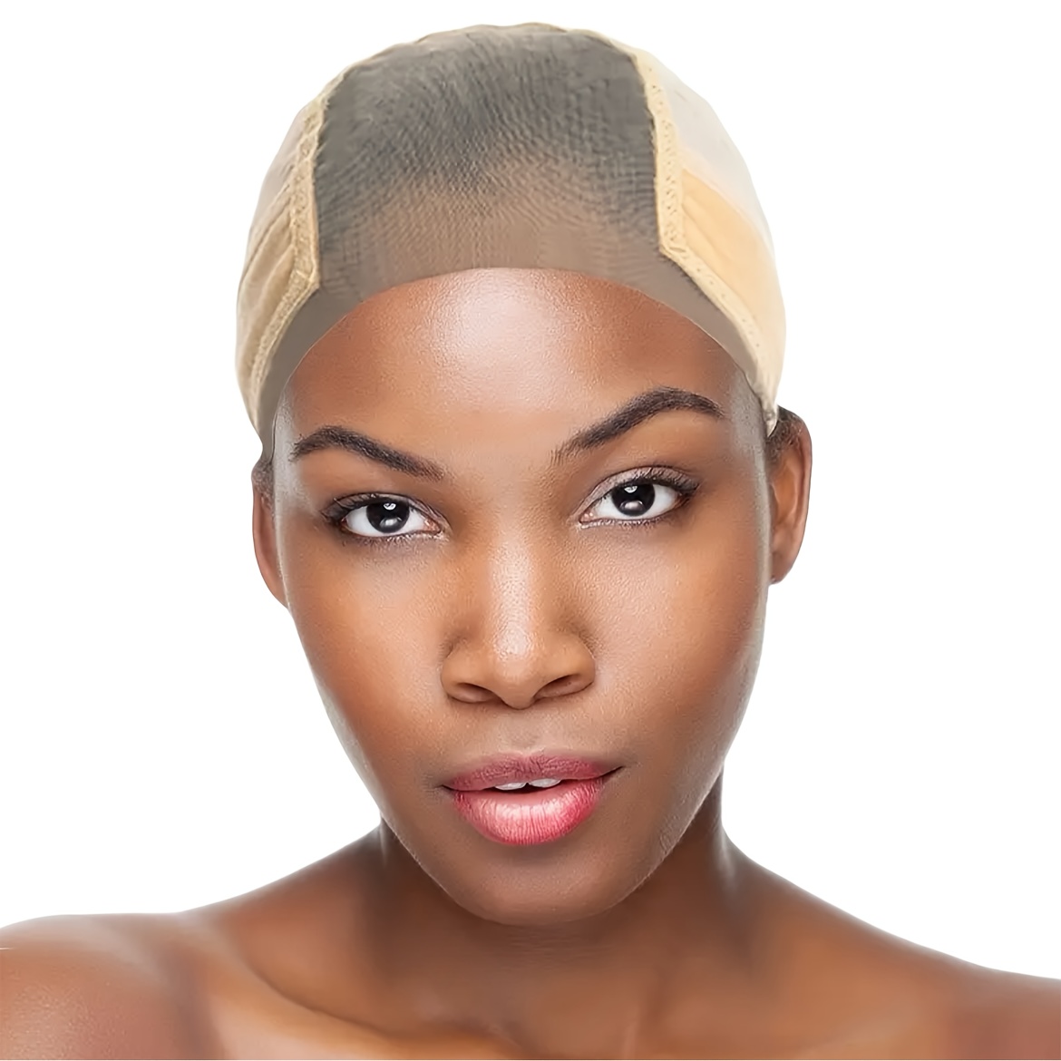 TEMU Bonnet à Cheveux Artificiels Réglable et Antidérapant avec Bande de Préhension Respirante - à Dentelle Frontale Transparente pour un Ajustement