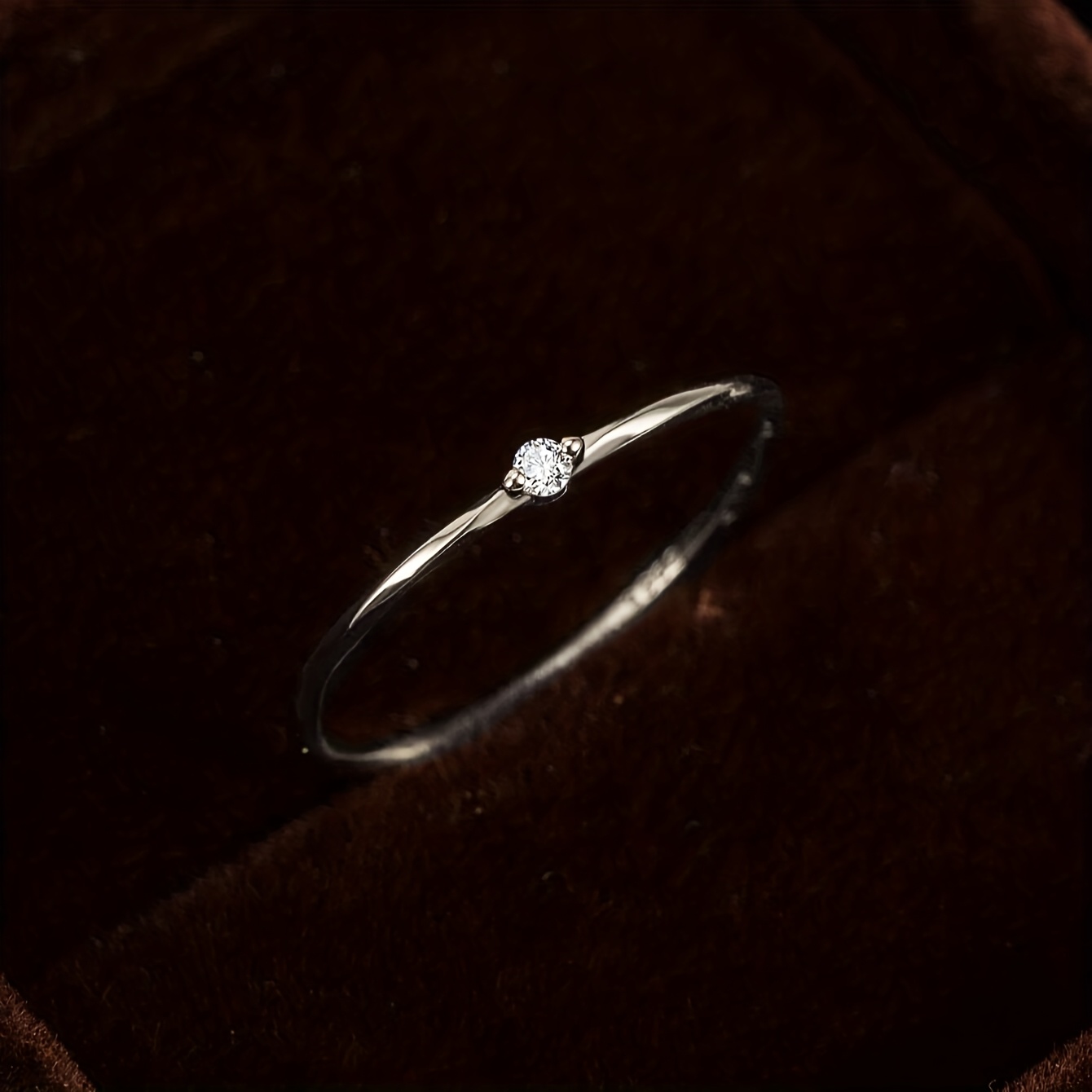 Minimalist Twisted Ring 925 Sterling Silver Promise Ring