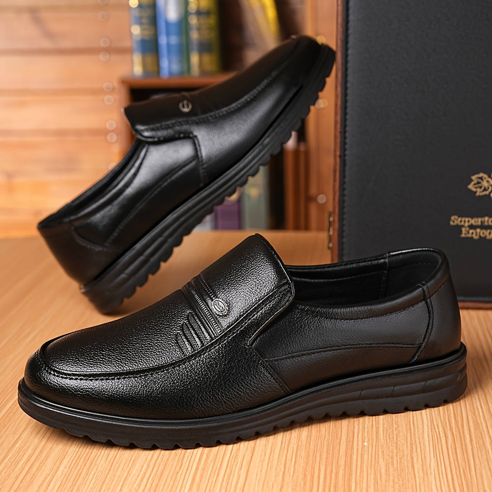 Zapatos Casuales de Negocios para Hombres, Talla Grande, Suela Suave y Versátil, Zapatos de Vestir de Moda para la Oficina y Ocasiones de Fiesta