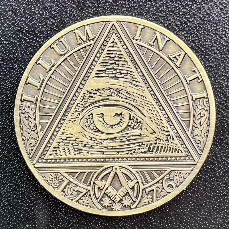 Vintage Style Illuminati Commemorative Challenge Coin Metal - Temu