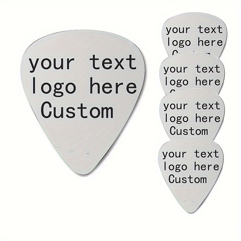 

Custom Guitar Pick - Laser Engraved Personalized Text - Music Lover's Surprise Gift