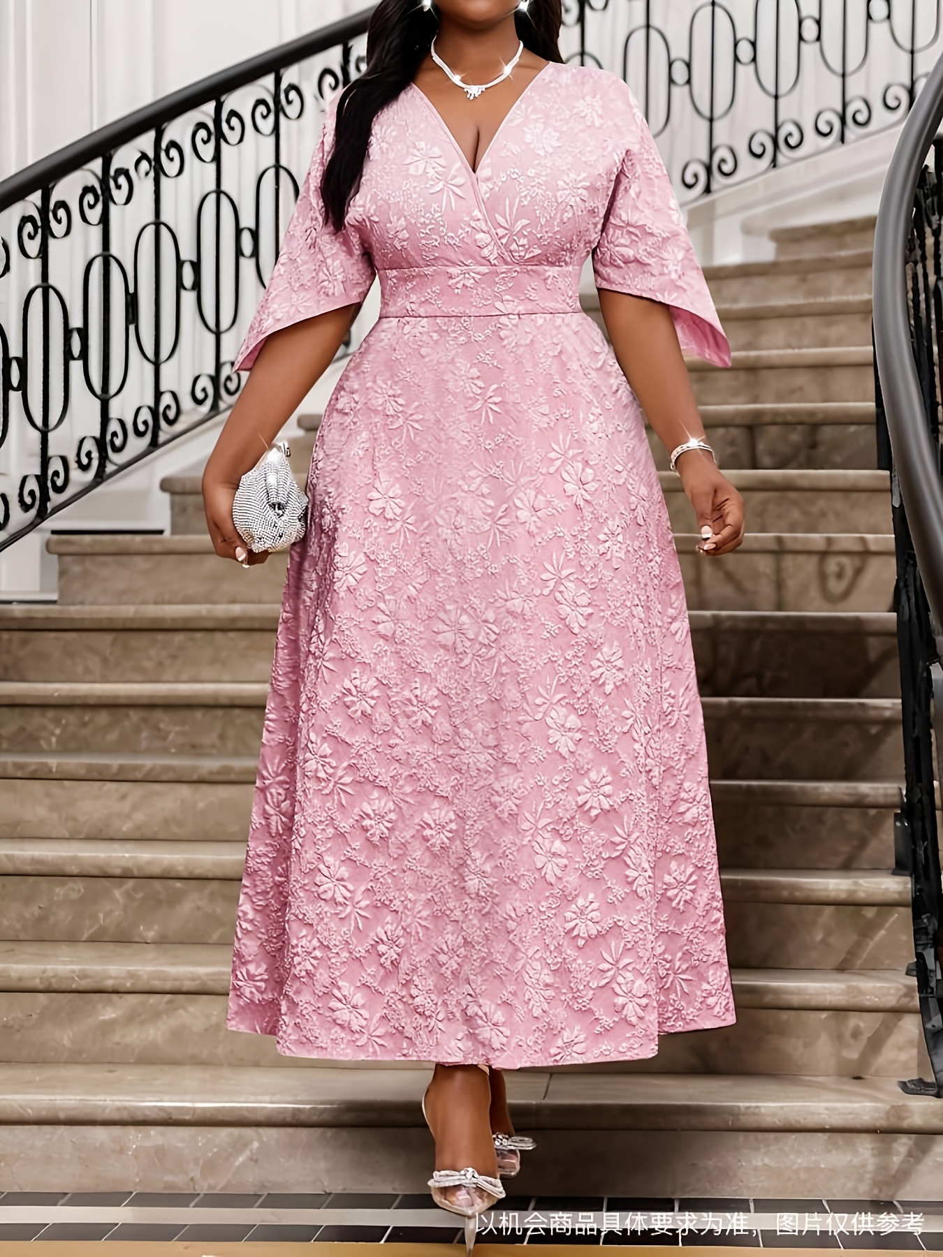 strapless open back dress Mermaid Pink Lace Modest Bridesmaid Dresses,Wedding Guest Dress BD050 –  bridalsew main image 0