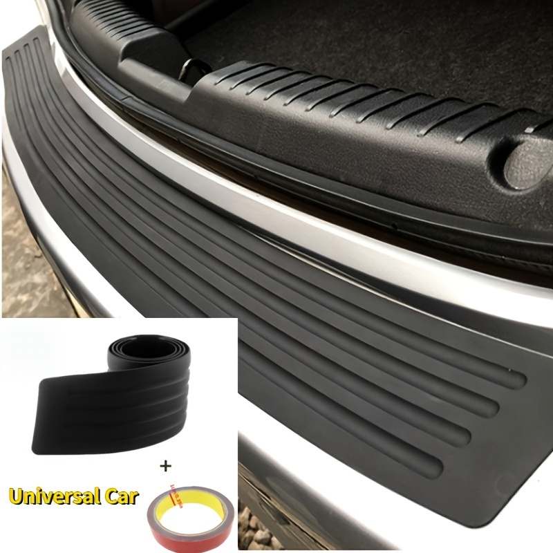 TEMU Rubber Car Trunk Guard Pad - Protective Bumper For Rear Door , Prevents Scratches &