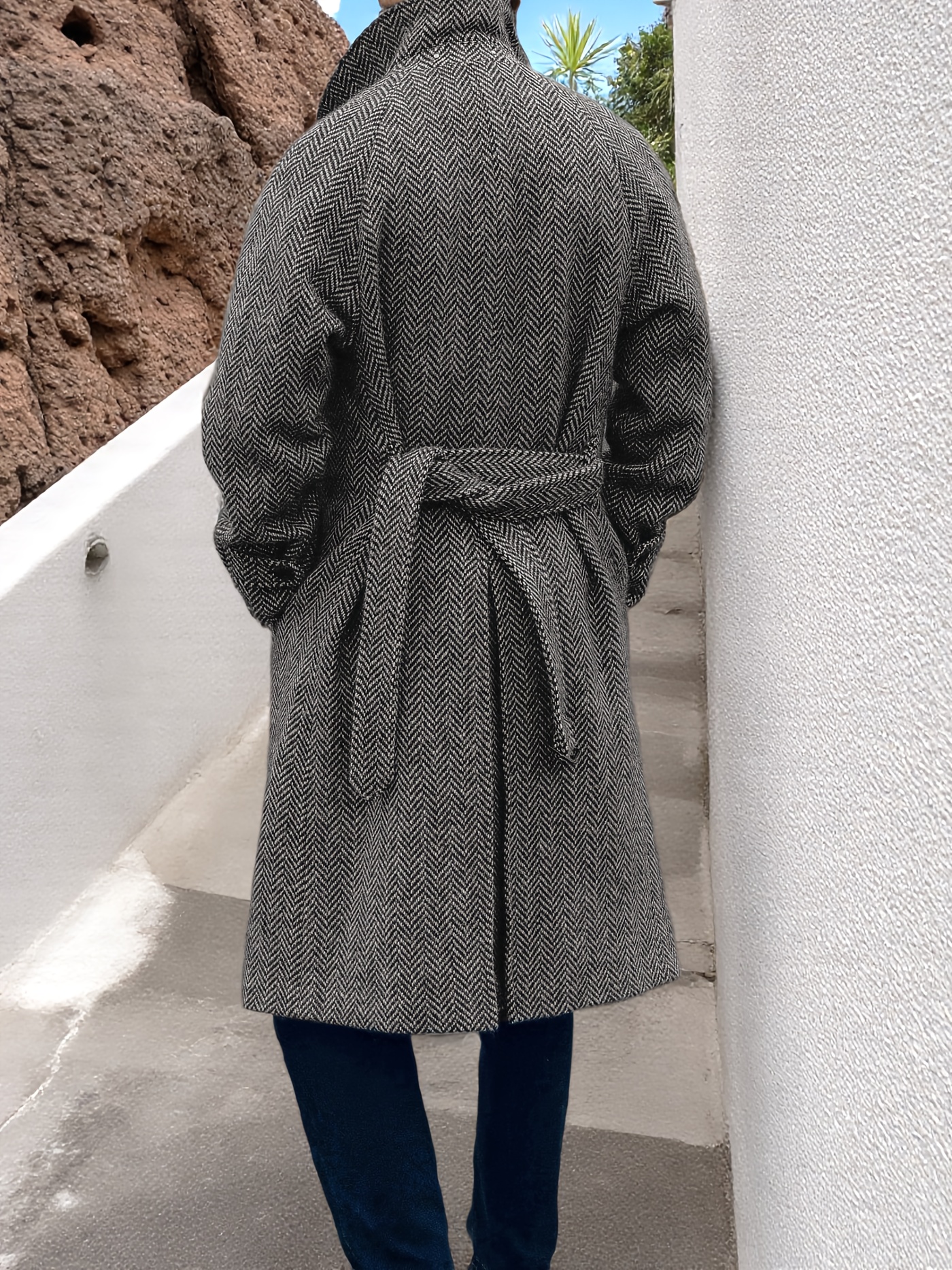 doublet TWISTED CUTTING TWEED DYED JKT mens vintage double