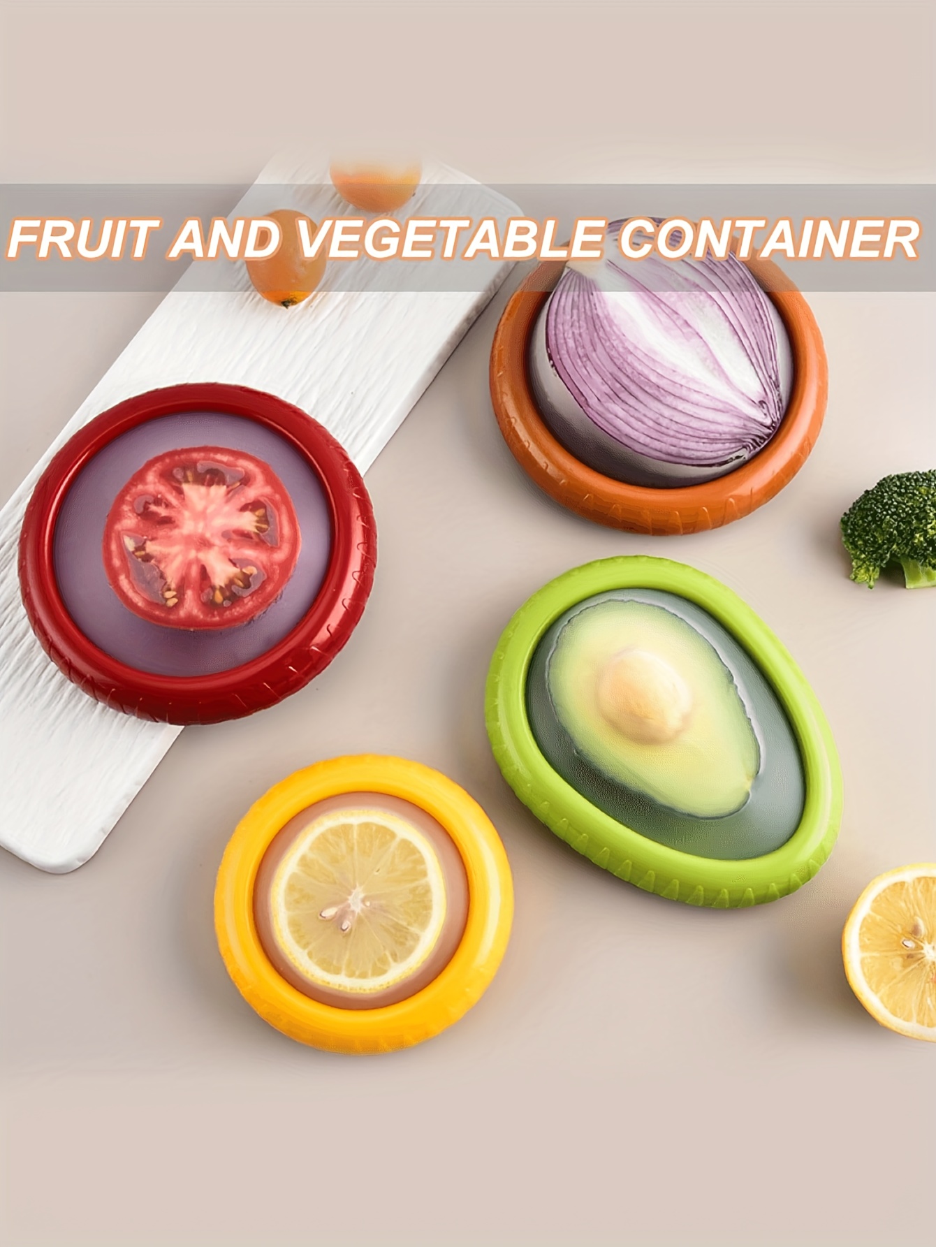 easy clean silicone fruit storage box silicone fruit storage container avocado preserver onion storage reusable fresh elastic pods can   vegetables fruits and meats details 6