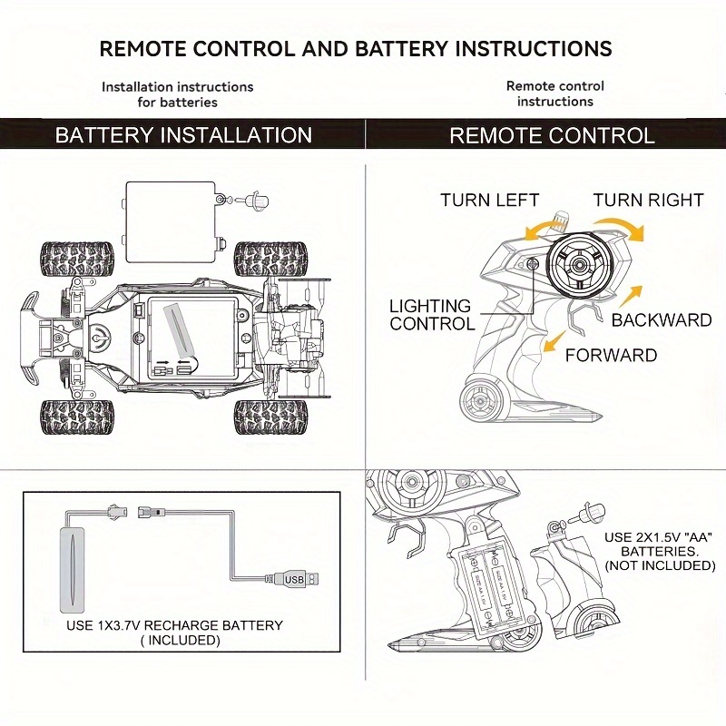 1:16 scale high speed remote control off-road vehicle, 20 km/ h electric drift racing car, alloy steel frame, with charger and battery, shock absorption, anti-collision, durable - ideal choice for birthday, Halloween, Christmas gifts, optional blue/ orange/ black