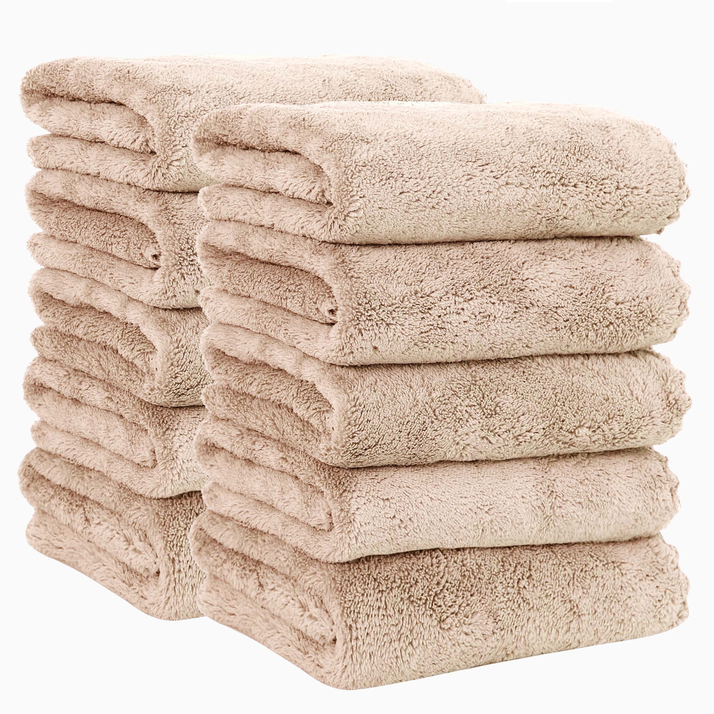 

10pcs Premium Polyester Hand Towels Set, 14*29 Inches Ultra Soft And Highly Absorbent Towels For Bathroom, Gym, Shower, Hotel, Spa