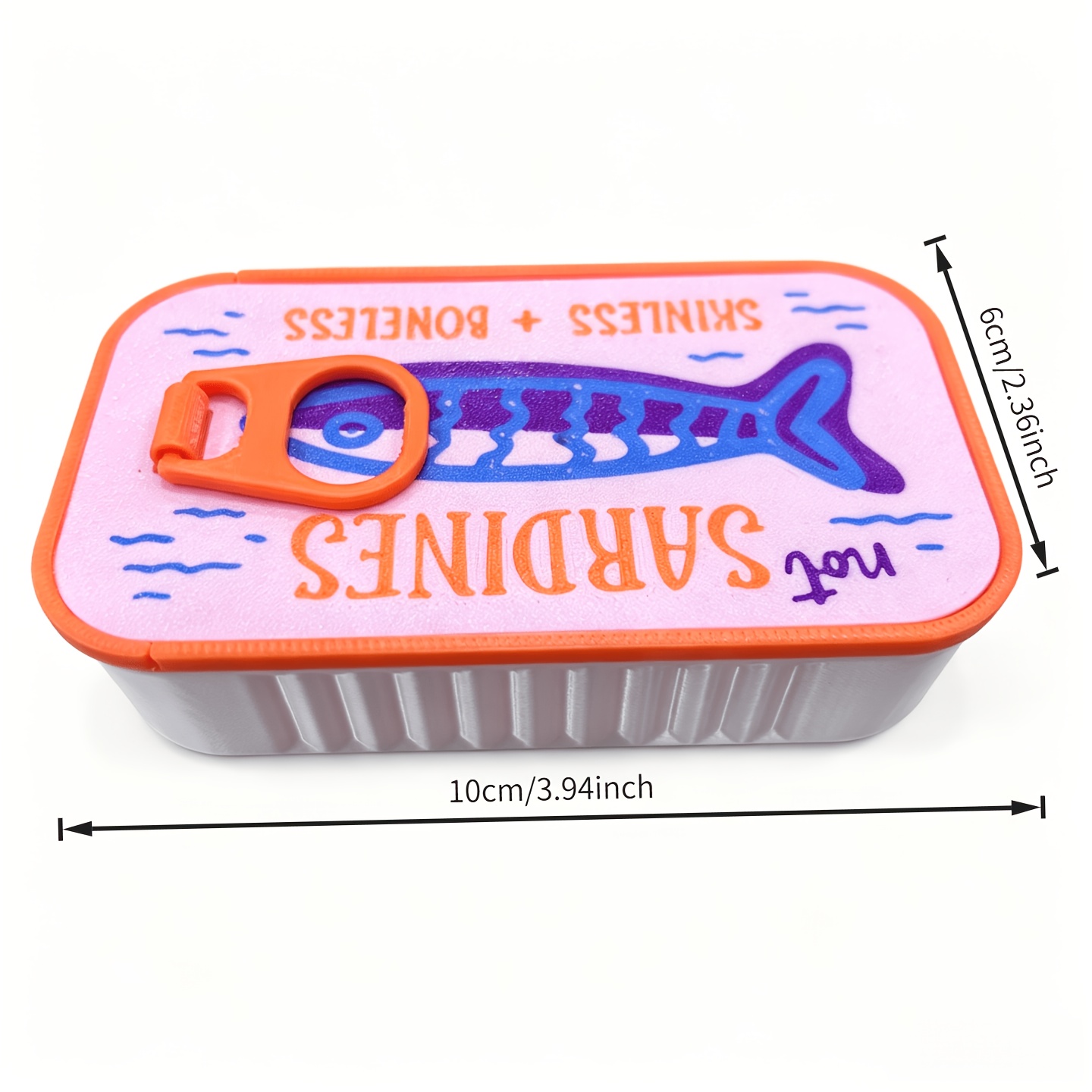 TEMU Scatola portagioie a forma di lattina di sardine, e portatile, organizer per orecchini, collane, anelli, mini custodia da viaggio per piccoli