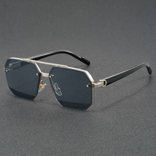 mens and womens double bridge metal frame square fashionable trendy sunglasses for graduation season back to daily casual wear parties street photography shopping leisure sunglasses christmas fathers day