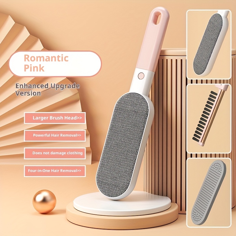 2 pack static pet hair remover brushes set reusable fabric shaver lint roller alternative 4 in 1 multi surface cleaner for clothes sofa bedding carpets Product details 4