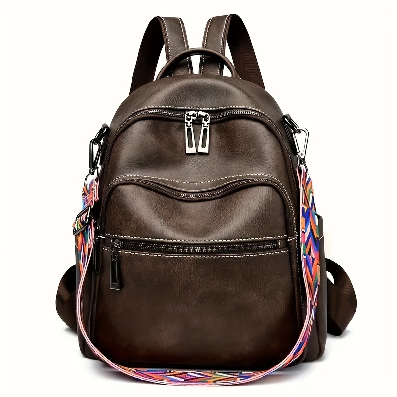 backpack purse women fashion genuine convertible shoulder - Temu display picture 1