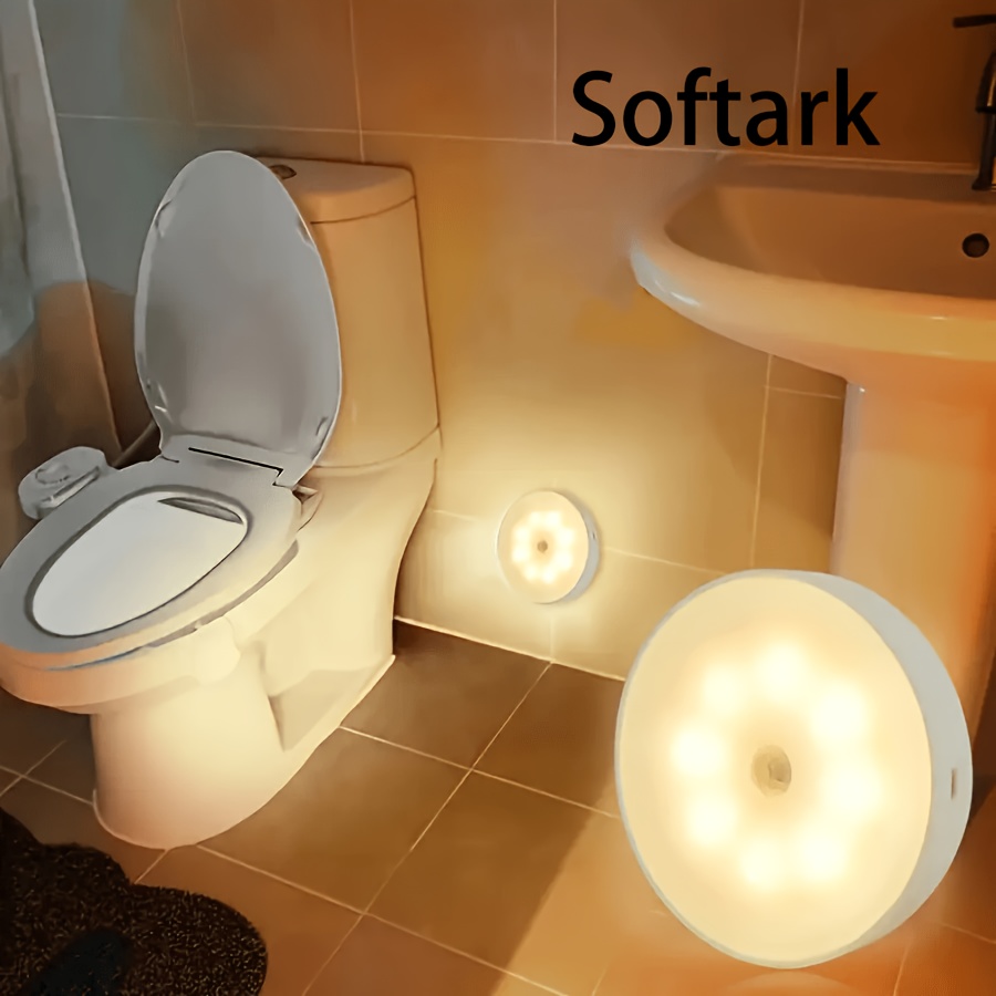 3pcs/1pc Motion Sensor Wall Light, Rechargeable LED Night Light, Smart Automatic Switching Lamp for Bedroom, Kitchen and Hallway