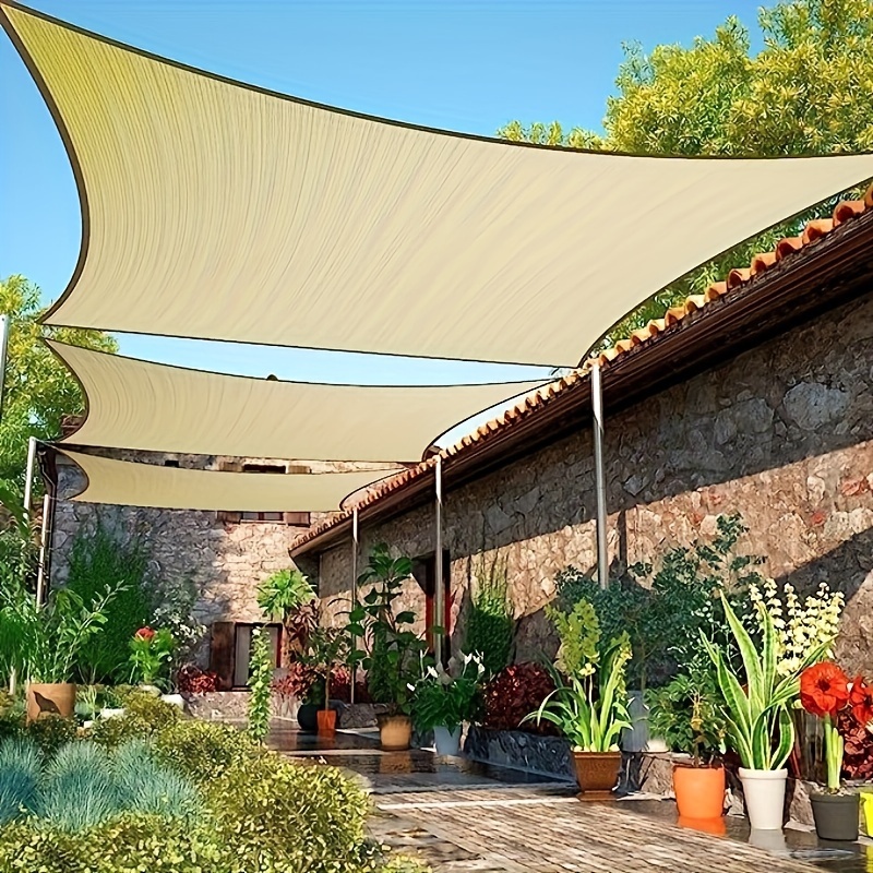 decor sun shade sail canopy uv resistant breathable fabric Temu United Kingdom