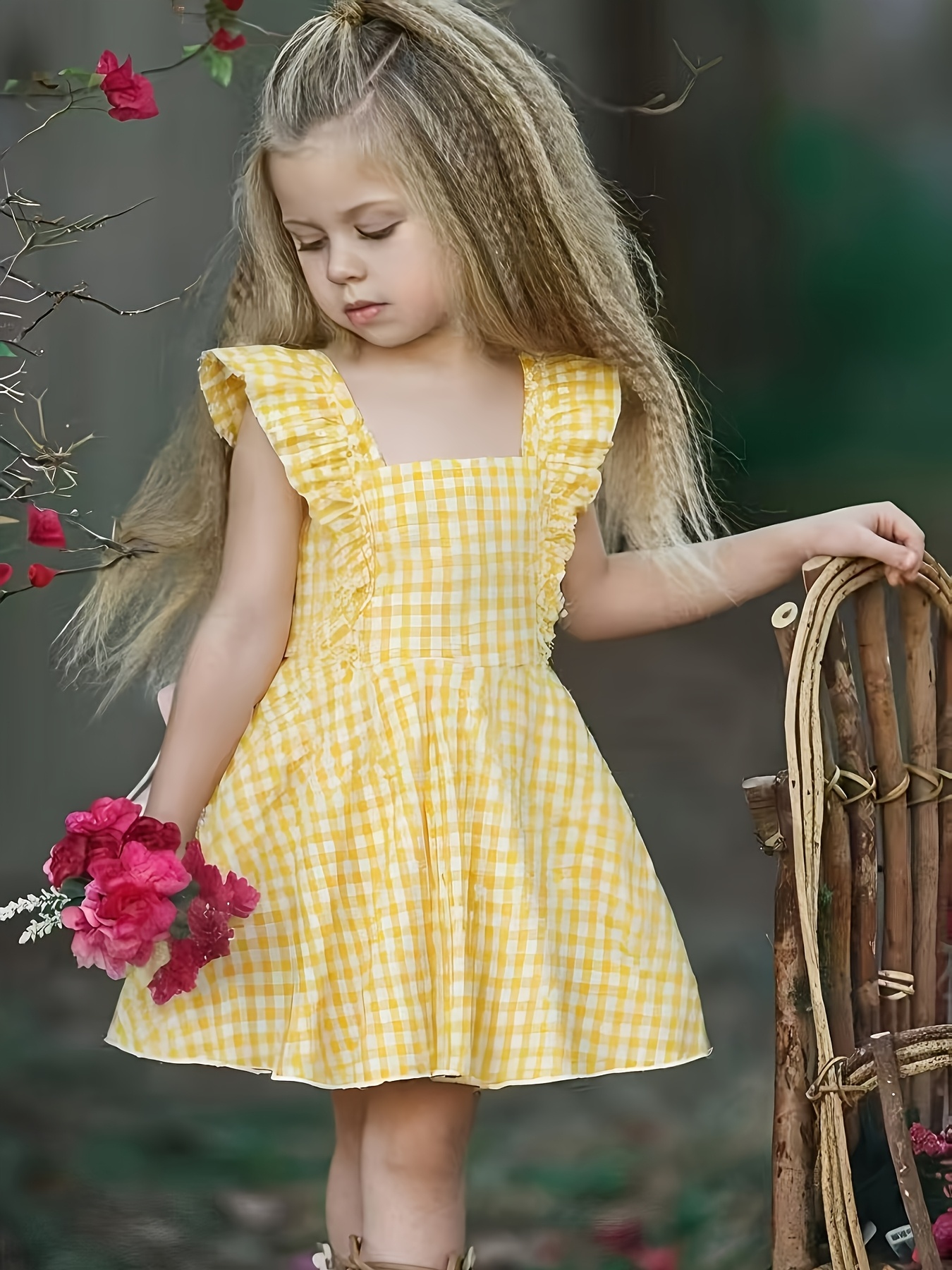 knee length dresses for ladies Girls Teen & Pre Teen Katie J NYC Baby Pink Gingham Brenna Dress