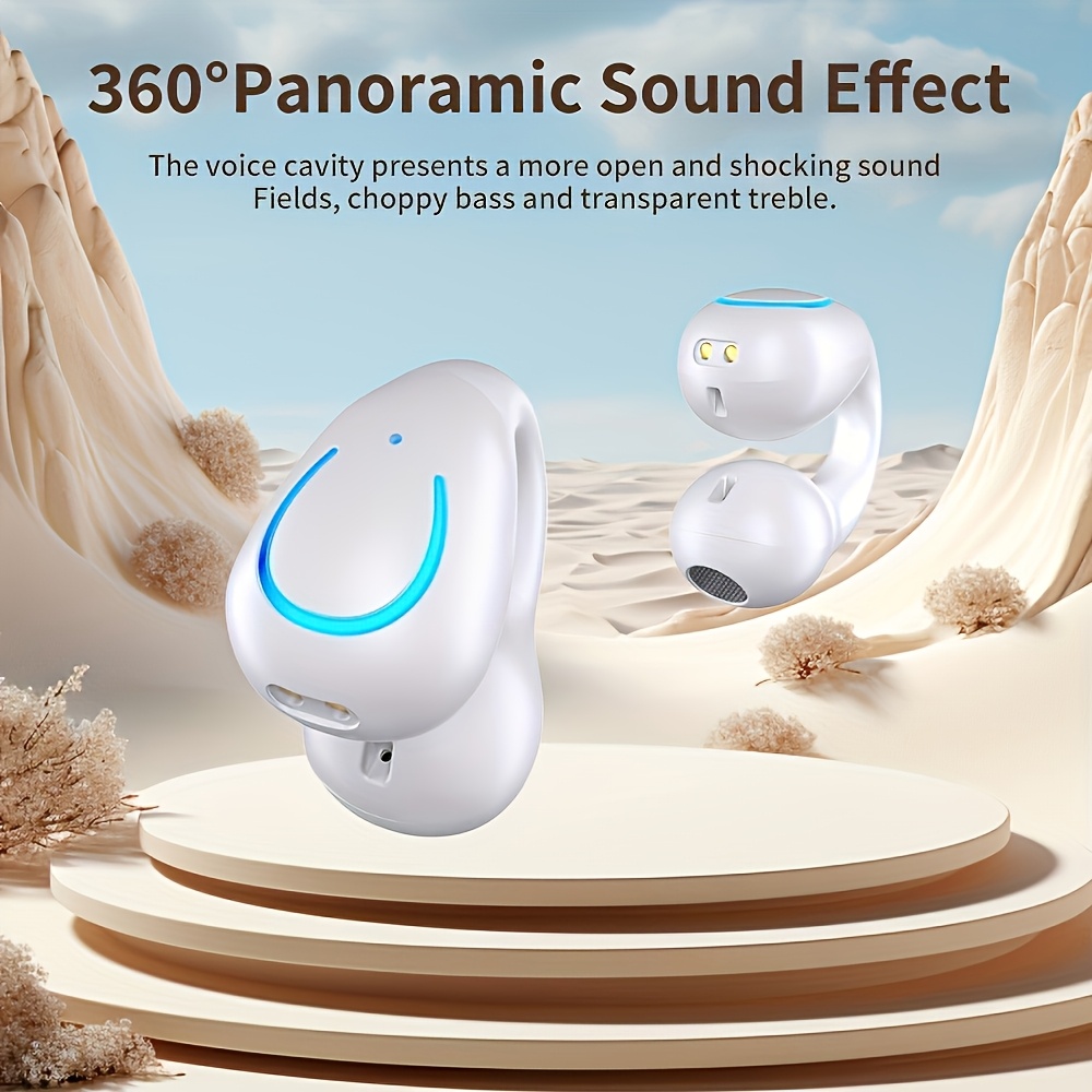 Truly Open Wireless Earbuds (Wireless 5.4 TWS), Experience 360° Ambient Awareness & All-Day Comfort. Secure Open-Ear Fit for Sports/fitness. Advanced ENC Delivers Crystal-Clear Calls. Intuitive Touch Control. LED Digital Charging Box with Real-Time Power + Long Standby. Hi-Fi Sound for Music/gaming/calls. Wireless 5.4 Ensures Ultra-Stable Low-Latency on IOS/Android. Perfect for Travel, Business Commutes, Outdoor Adventures, and Focus Sessions. Engineered for Active Lifestyles., High 2 Truly Open Wireless Earbuds (Wireless 5.4 TWS), Experience 360° Ambient Awareness & All-Day Comfort. Secure Open-Ear Fit for Sports/fitness. Advanced ENC Delivers Crystal-Clear Calls. Intuitive Touch Control. LED Digital Charging Box with Real-Time Power + Long Standby. Hi-Fi Sound for Music/gaming/calls. Wireless 5.4 Ensures Ultra-Stable Low-Latency on IOS/Android. Perfect for Travel, Business Commutes, Outdoor Adventures, and Focus Sessions. Engineered for Active Lifestyles., High - Image 2