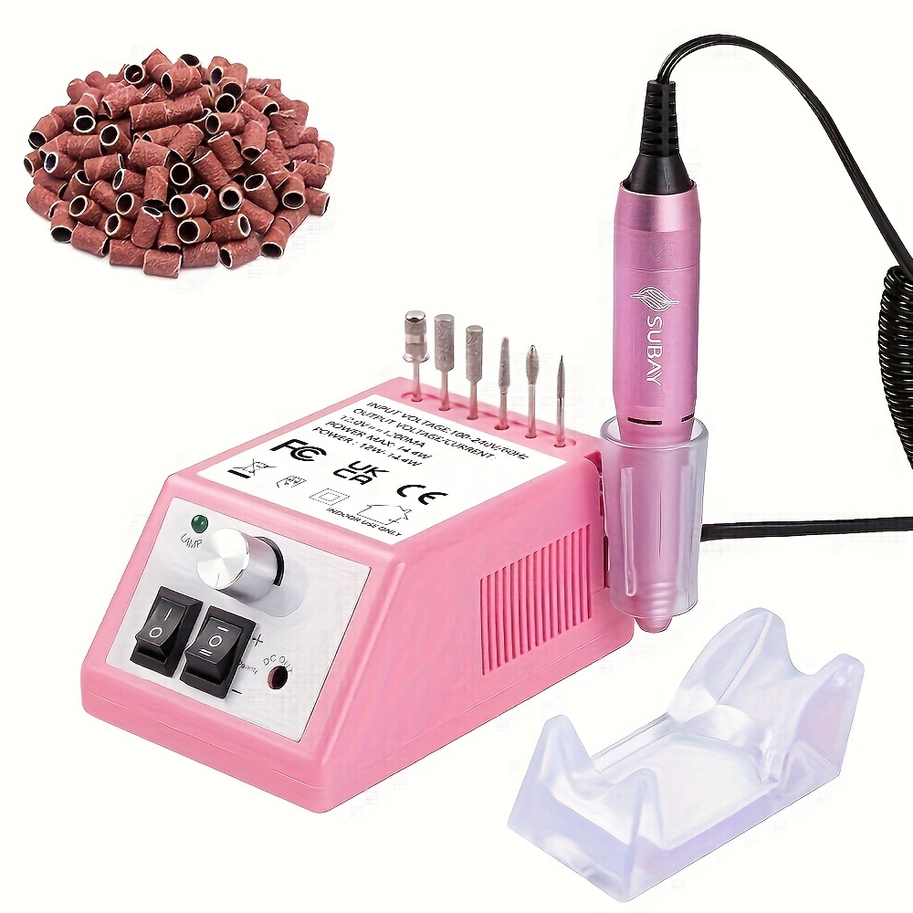 

20000 Rpm Metal Body Electric Nail Polisher, High Quality Electric Nail File, Gel Nail Polish Tool With 100 Sanding Belts And 6 Nail Drills