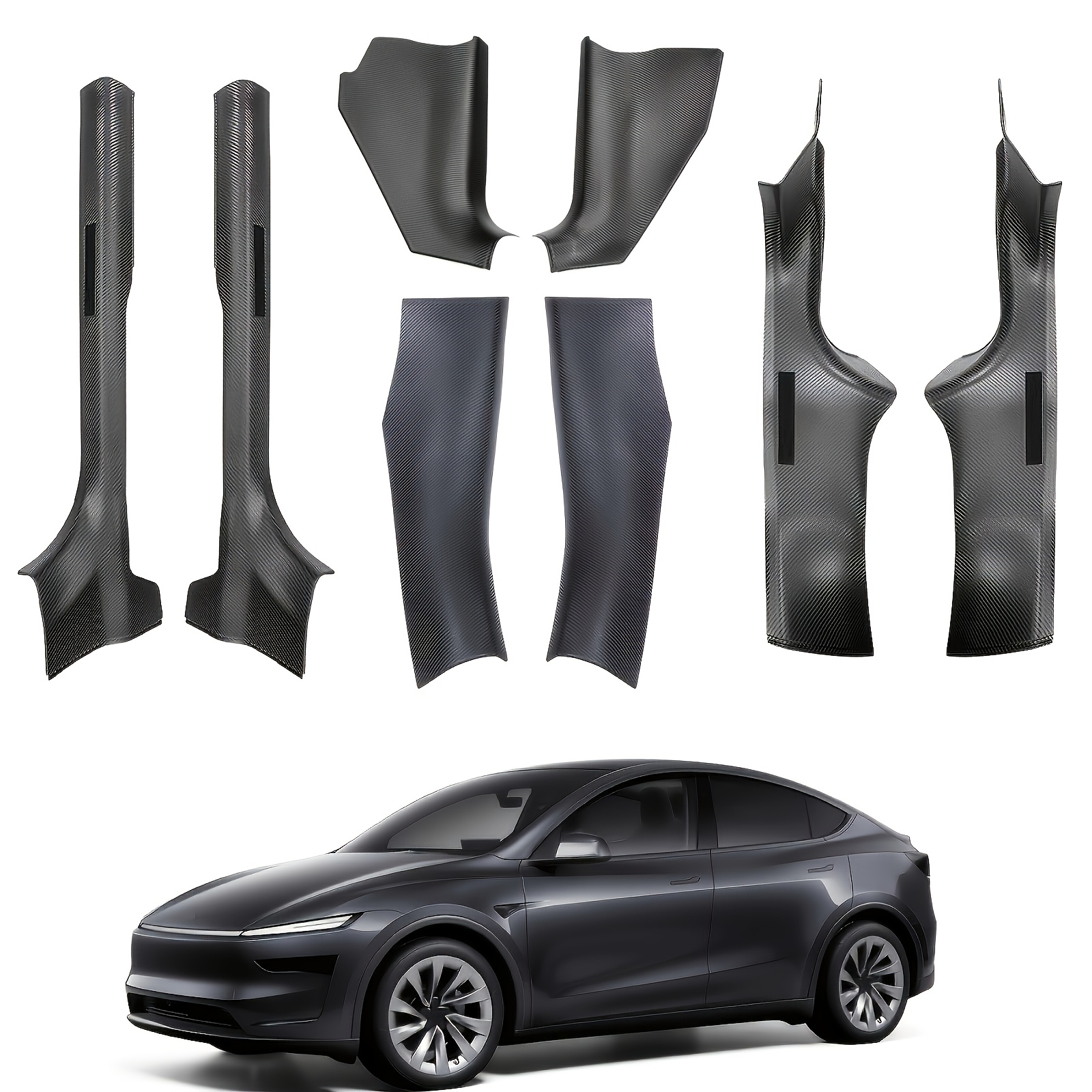 TEMU 8pcs Door Sill Protector For For 2025-2026, Door Entry Guard Scratch-resistant Anti-kick Sill Guard