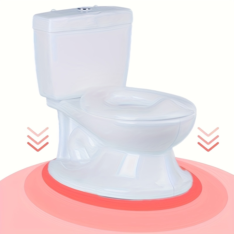 Image of Ouninbear Toddler Training Potty With Flush Sound - Easy Assembly & Clean, For , Potty Training Toilet Suitable For Independent Learning, Giftable