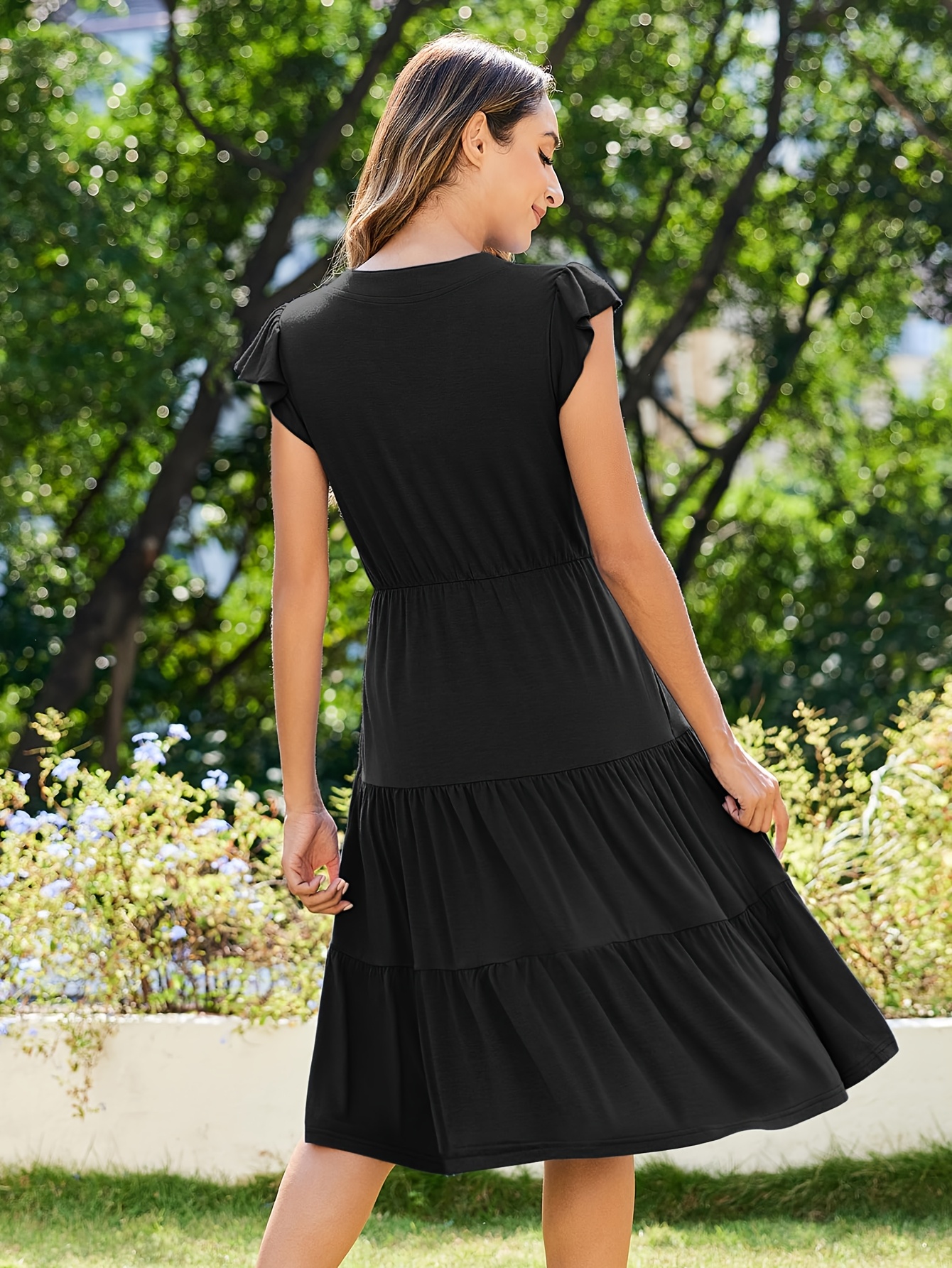black sweater dress fashion nova Women's Midi Merino Travel Dress | Moonlight Blue | Size XS main image 0