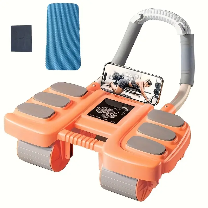 3pcs Abdominal Roller Set — Four-Wheel Ab Roller with Elbow Support
