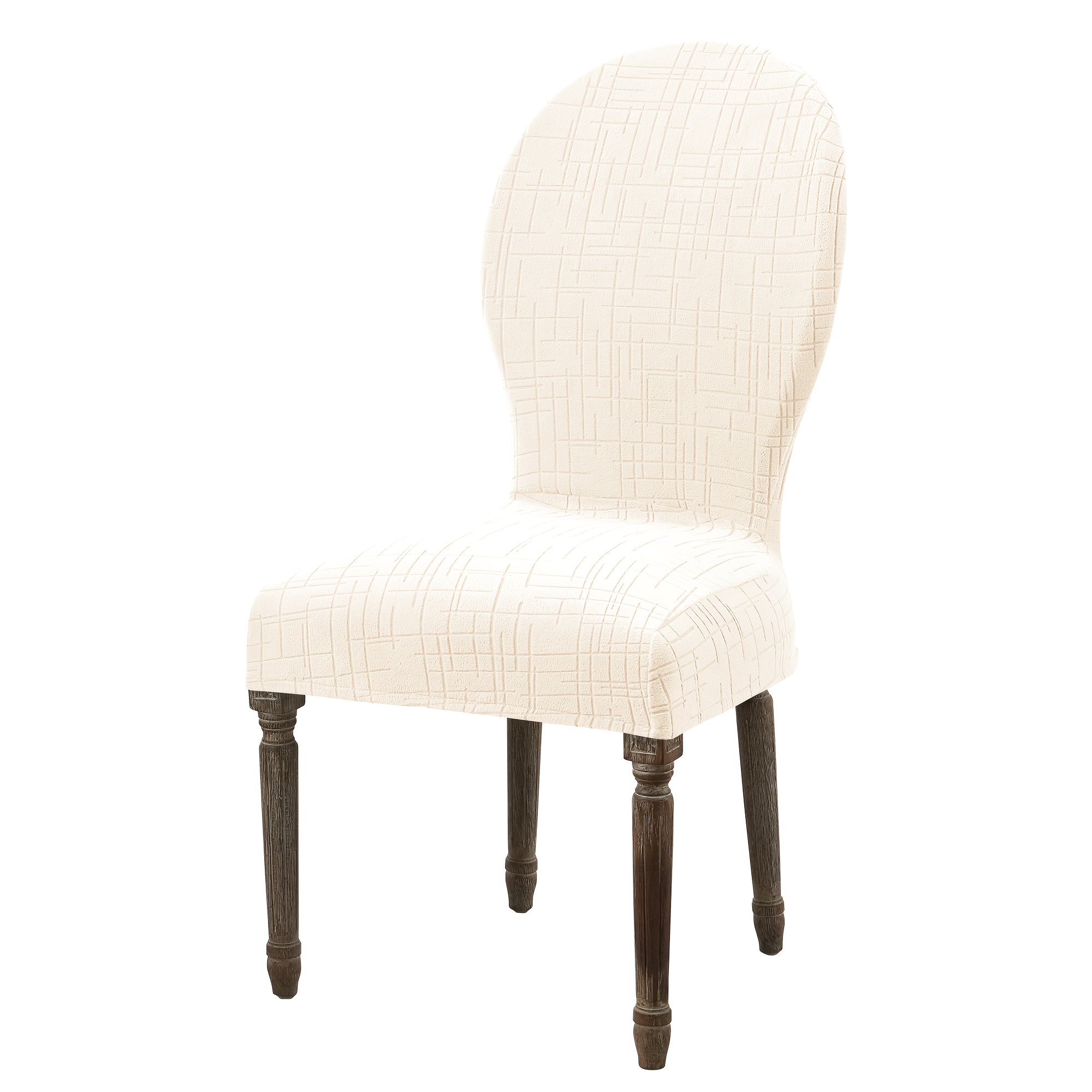 TEMU 1 pz per sedia 1 pz adatta per ufficio , e minimalista in jacquard con chiusura , coprisedia estensibile con schienale per sala da , vestibilit�