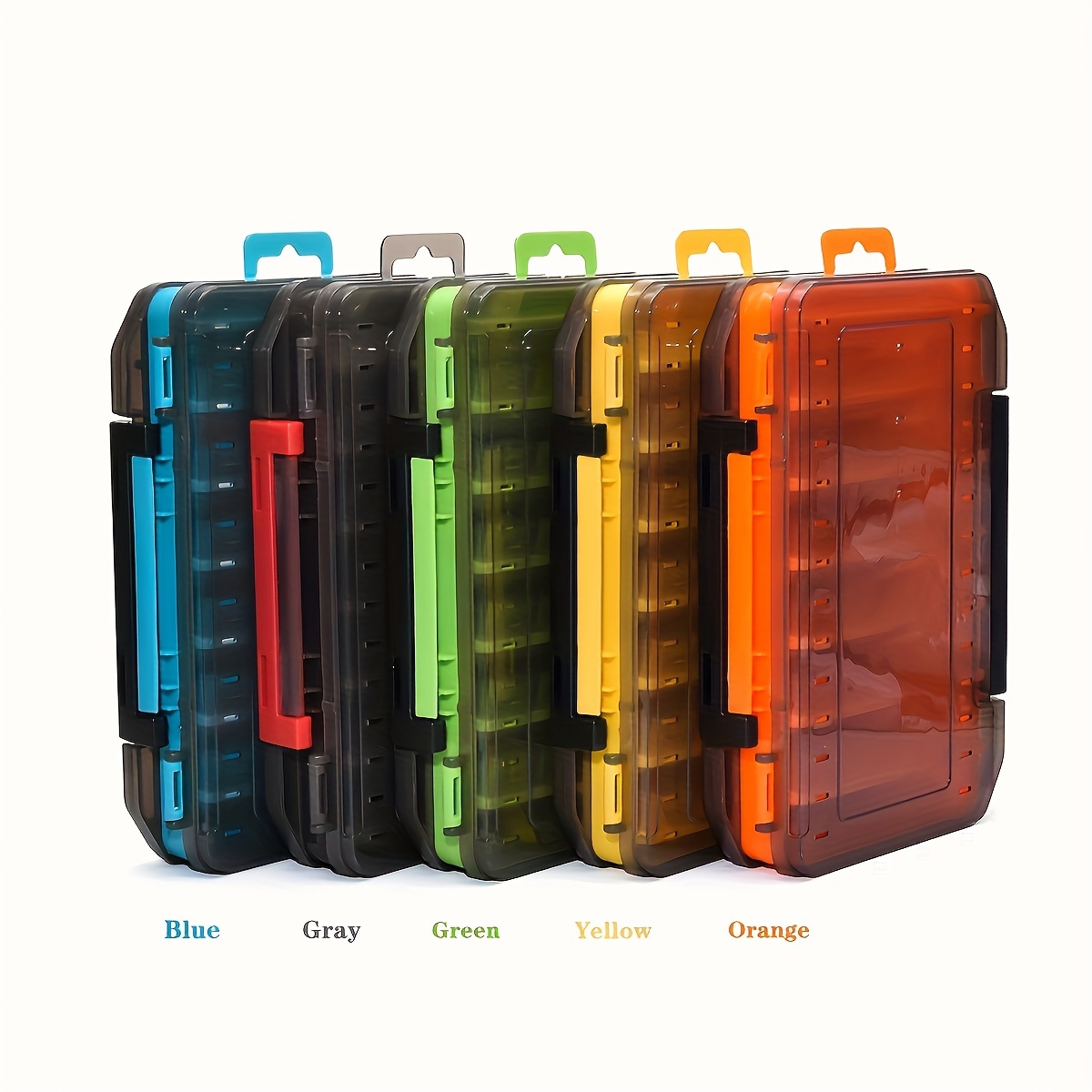 

1pc Double-sided Fishing Tackle Organizer 14 Compartments - Pp , For Storage & Accessories