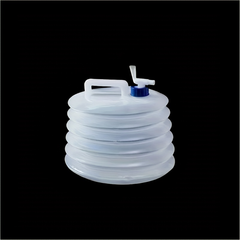 Image of Foldable Portable Water Container Suitable For Camping, Hiking & Outdoor - Space-saving Collapsible , For Car, Travel, Emergency Preparedness - Ideal For S & (not For Drinking Water)