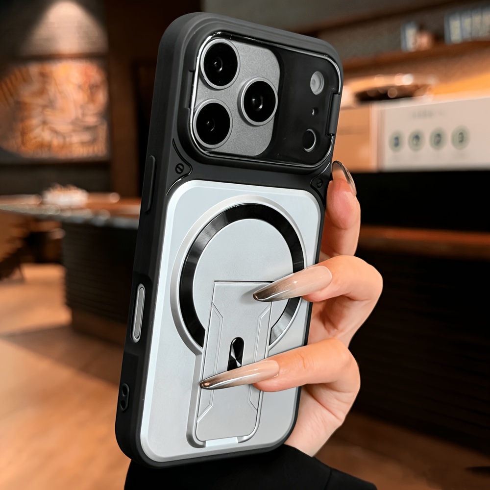 TEMU Custodia per telefono - Custodia magnetica con cornice per compatibile con iPhone 17 Pro Max 17 16 15 14 13 Pro Max Ricarica wireless Cover