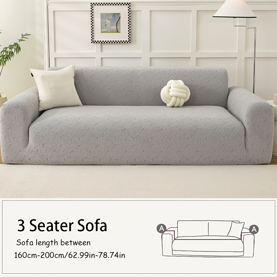 TEMU 1pc Sofa Cover, Low-cost Refurbishment, , Easy To Clean, Pet-friendly, Exquisite Patterns, Protects And Beautifies The Sofa, Elastic ,
