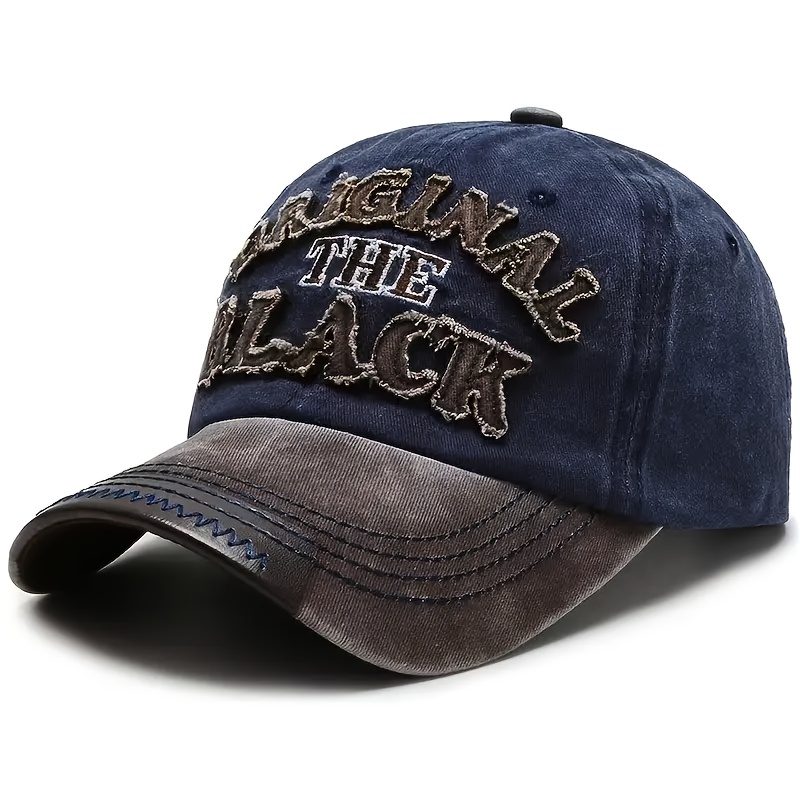 Casquette de baseball unisexe, casquette à lettres « THE BLACK », casquette à visière de style sombre, casquette à bord incurvé polyvalente pour sports de plein air, rassemblements et fêtes, taille réglable, fait un excellent cadeau Casquette de baseball unisexe, casquette à lettres « THE BLACK », casquette à visière de style sombre, casquette à bord incurvé polyvalente pour sports de plein air, rassemblements et fêtes, taille réglable, fait un excellent cadeau