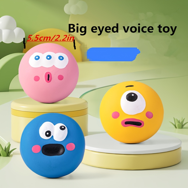 a set of 1 3 dog sound toys featuring a cute   ball design made of durable rubber for pets to   helping to clean their teeth this squeaky dog toy ball is great for interactive training and pet supplies without battery Product details 0