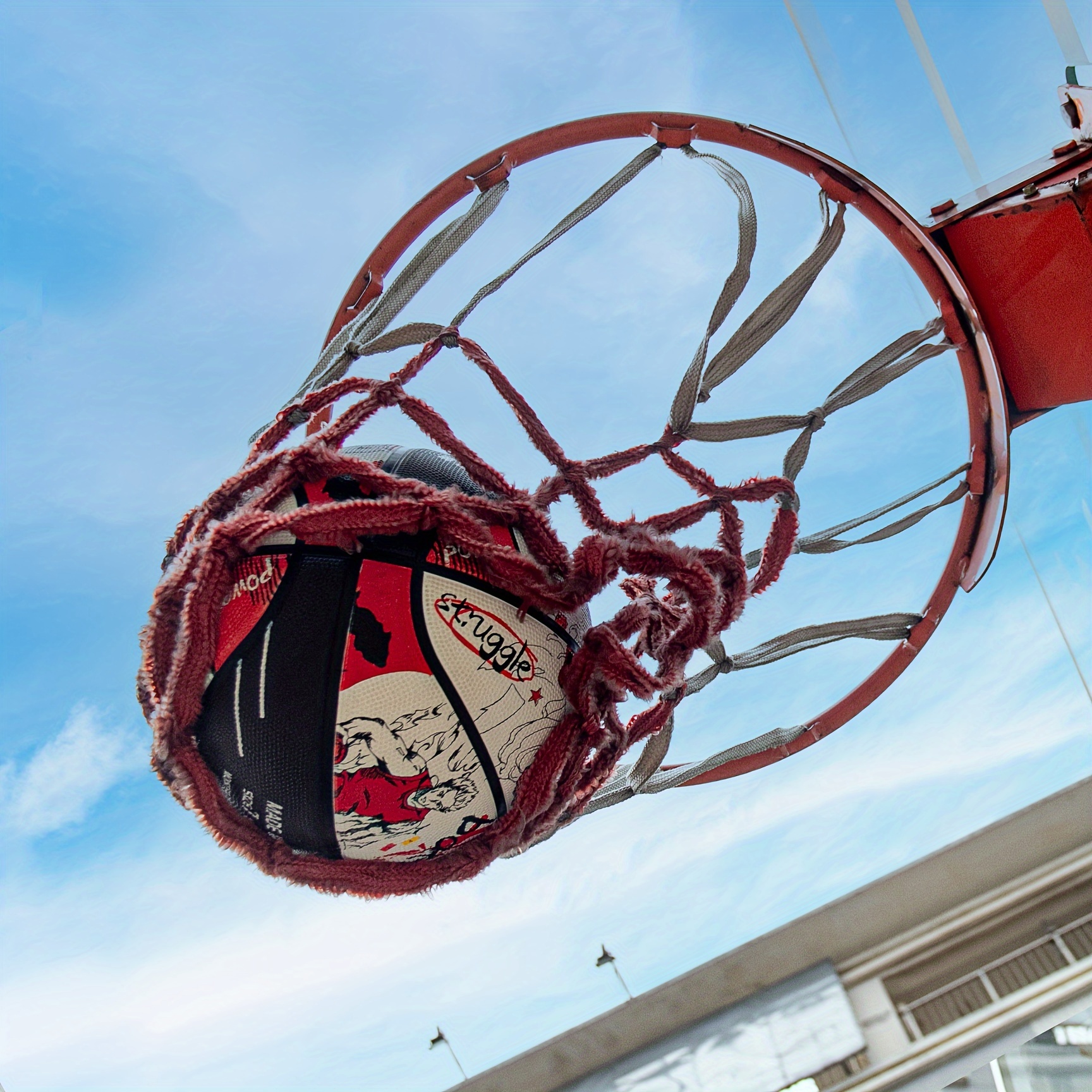 PSYCHE High-Performance Basketball - Cool Design for Training & Competition, Indoor/Outdoor Use, Perfect Holiday Gift - Black/White
