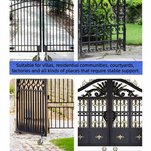 4 inch heavy duty gate caster spring loaded gate wheel gate caster with 360 rotation suitable for courtyard gates villa gates gates 220 lbs load capacity 2 packs
