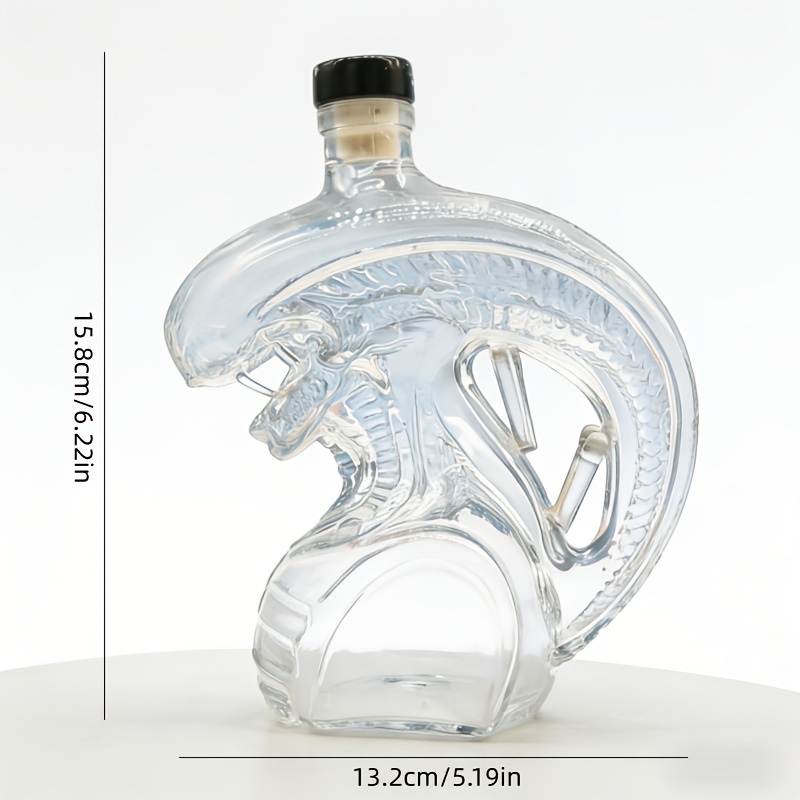 Image of 1pc Irregular-shaped Glass , Whiskey , High Borosilicate Glass, Can Hold , Vodka, Whiskey, Etc., Suitable For Home, Bar, Wine Cabinet Display, Dining Table, Etc