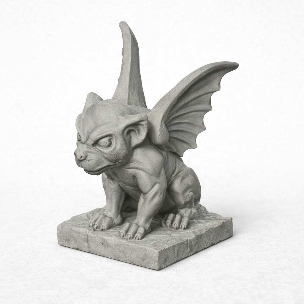 Image of 8.6cm 3.3in 3d Printed Gargoyle Collectible Figurines Decor Indoor Desk Garden Ornament Halloween Birthday Gift Fantasy Statue