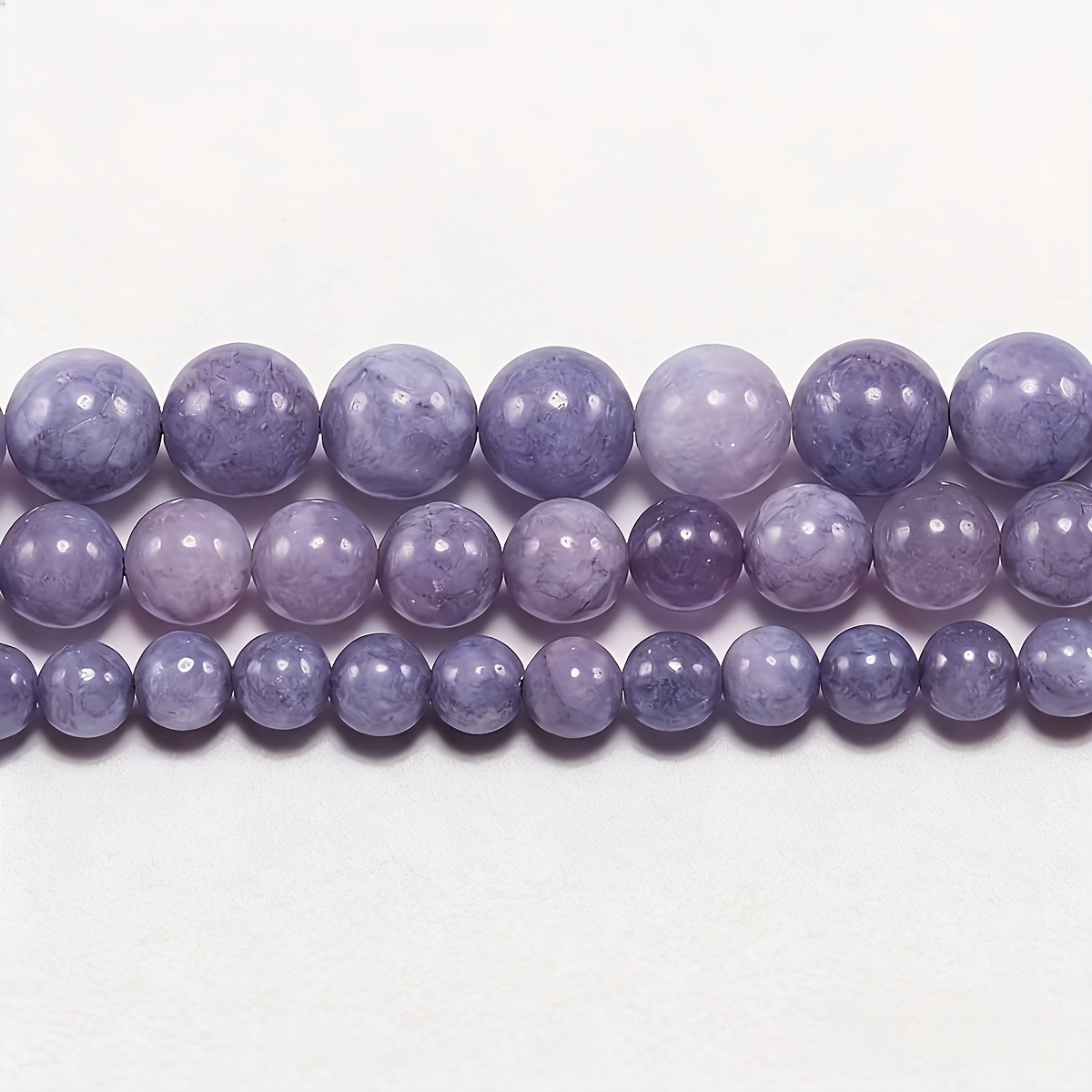 TEMU Lavender Amethyst Beads, Natural Loose Beads, Making Accessories For Bracelets And Necklaces, Ideal Gifts For Girlfriends, Mothers, Or Wives,