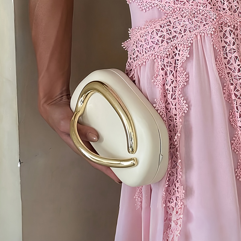 FOREVER MIYIN Women's Elegant Vintage Handbag with Magnetic Closure & Golden-Tone Hardware - Mini Purse with Detachable Chain Strap, Golden-Tone Handle, Credit Card Slots & Coin Pocket - Burgundy/Black/White Luxury Clutch for Everyday & Formal