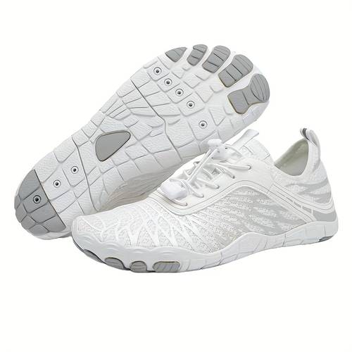 womens lightweight quick shoes pink white striped sneakers with textured rubber sole for indoor fitness outdoor activities use