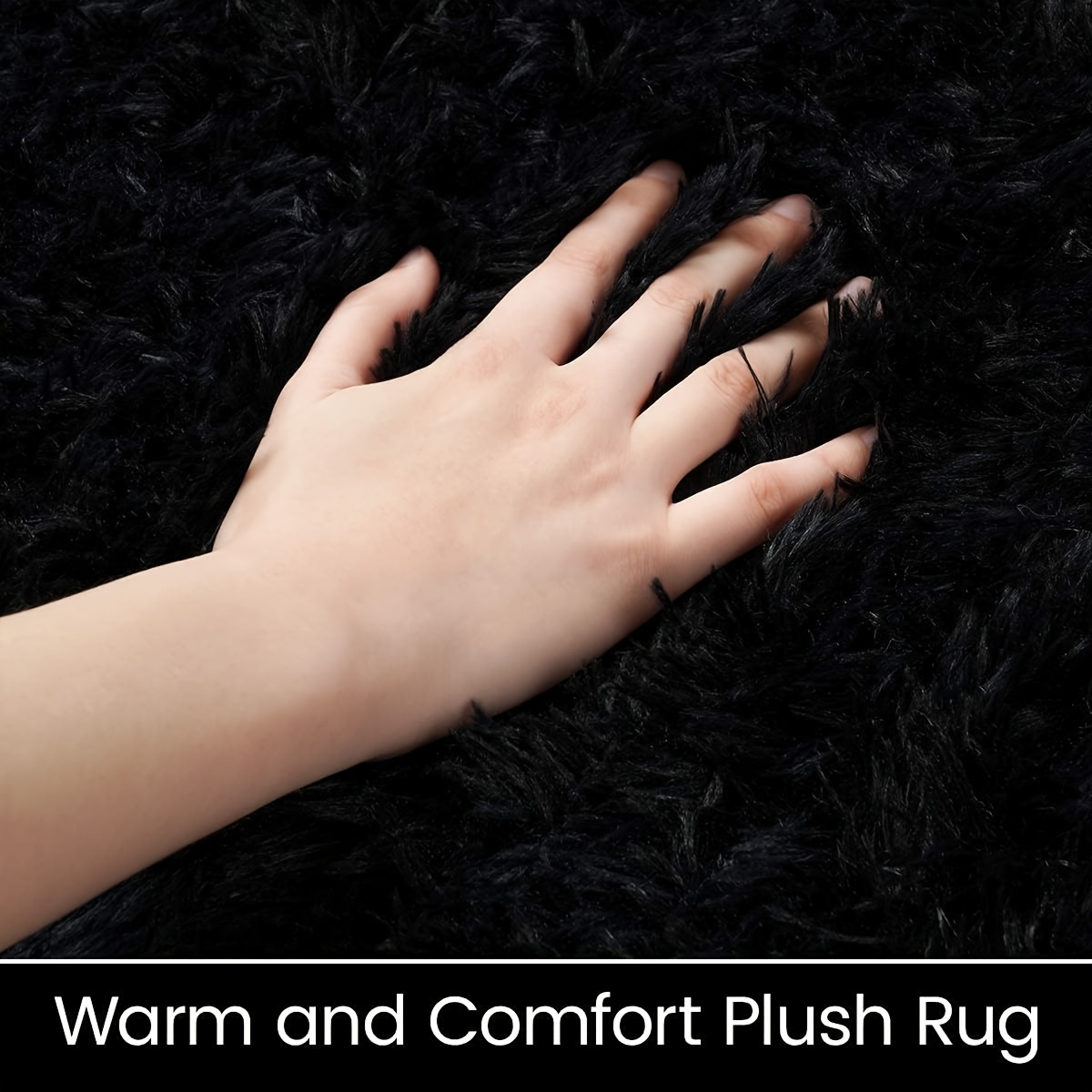 1pc fluffy area rug   area rugs   and shaggy carpets indoor fuzzy rugs for bedroom living room home rug outdoor rug home decor details 2