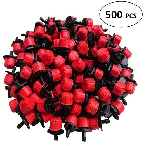 200-500 adet sulama damlatıcıları ayarlanabilir damlatıcı başlığı bahçe sulama sistemi