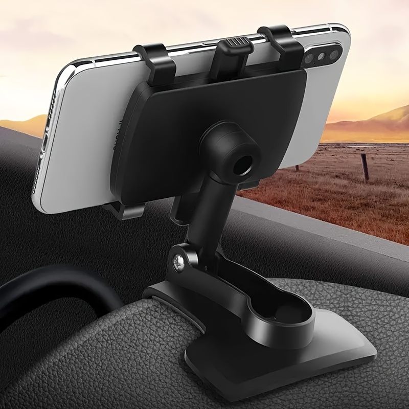 [Adjustable | Easy Install] Adjustable | Easy Install Car Dashboard Phone Holder - Safe Driving Design for iPhone and Galaxy