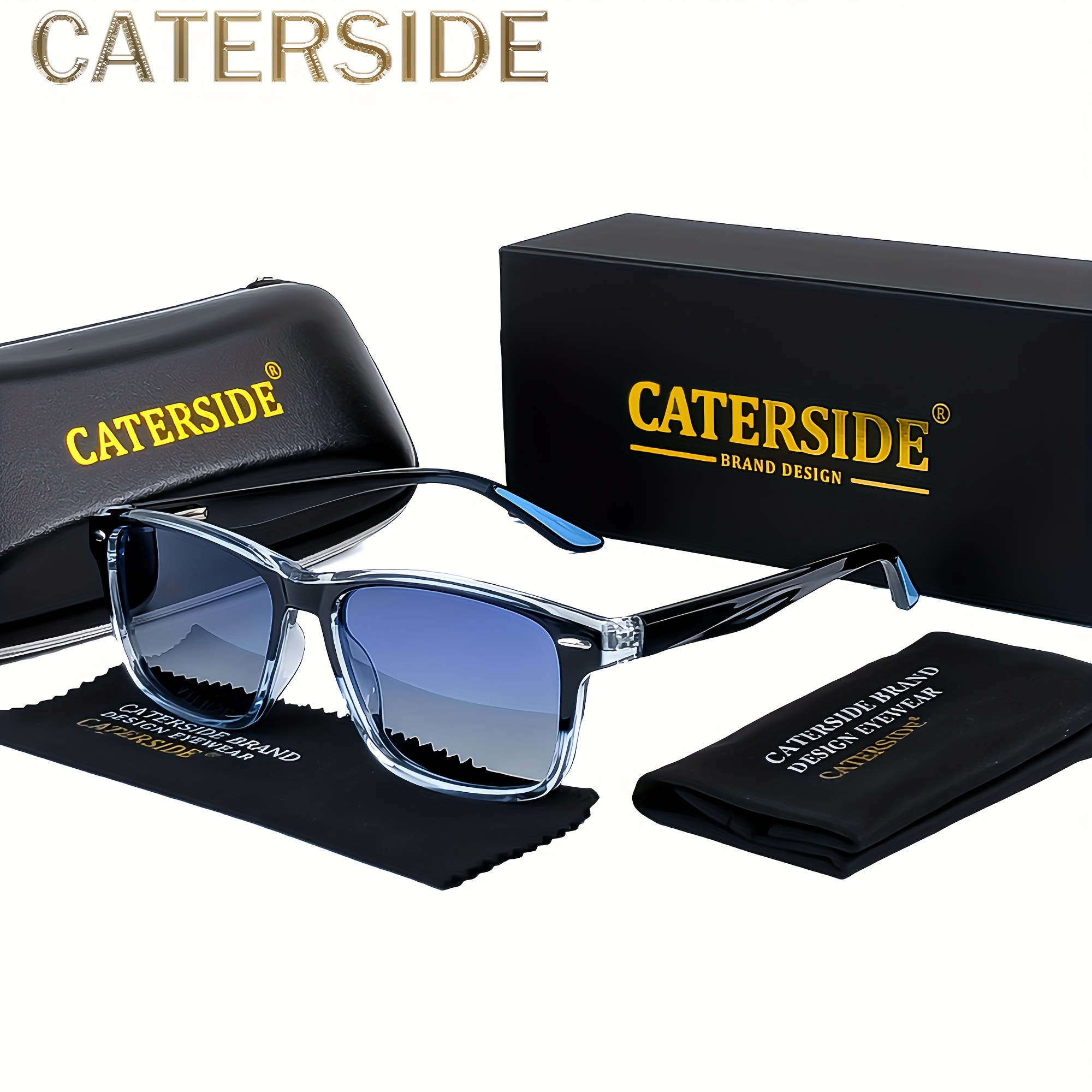 

Caterside Polarized Glasses For , Tac Lens, Tr90 Frame, Fashion Punk Street Style, Full Rim, With Accessories, For Fishing, Hiking, Daily Leisure, Driving & Outdoor Sports, Ideal Gift Set Rc005