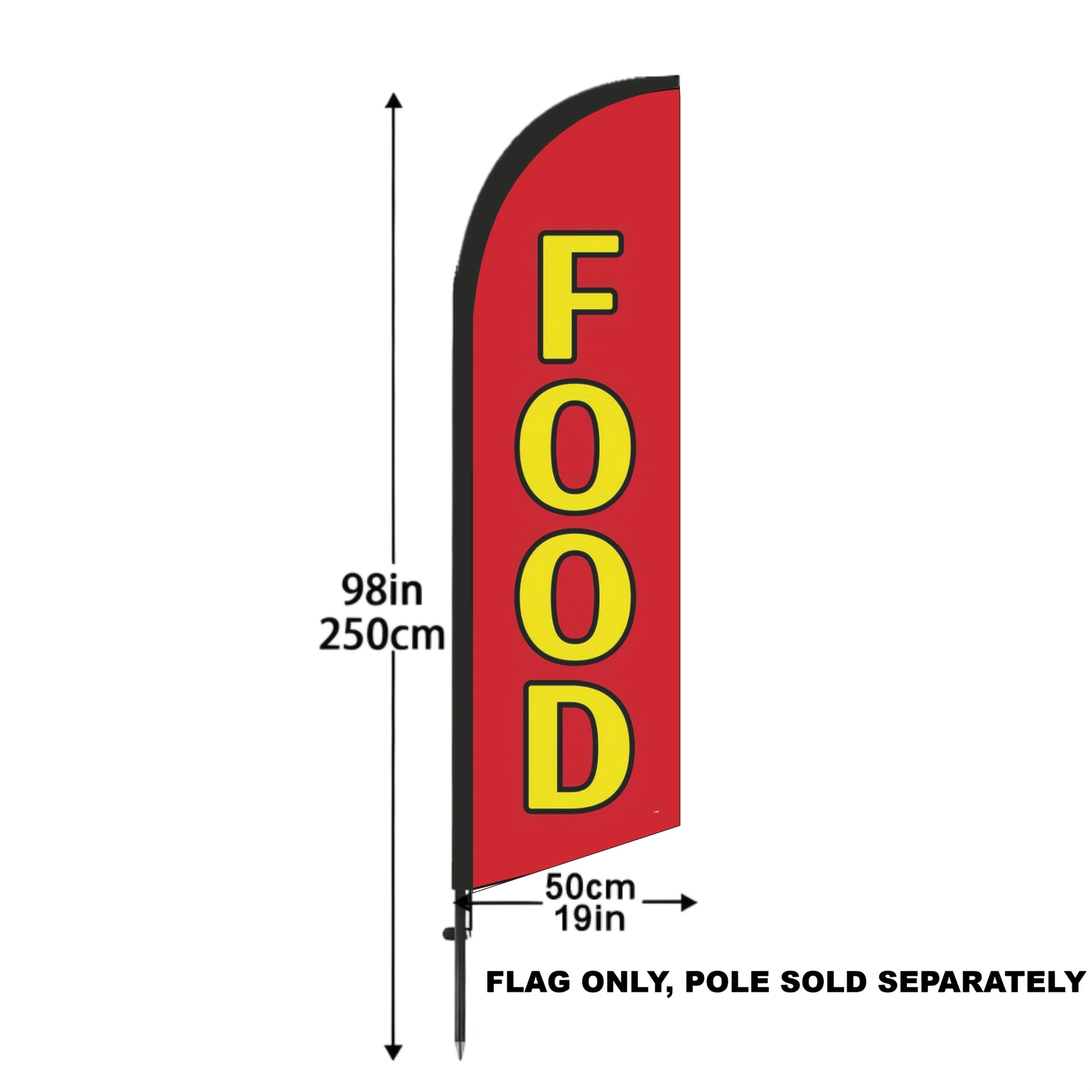 TEMU 1 Ensemble de 2 mètres (6,5 pi) de drapeau publicitaire sur le thème de , drapeau de plage, affichage , au soleil, au vent et durable, portable