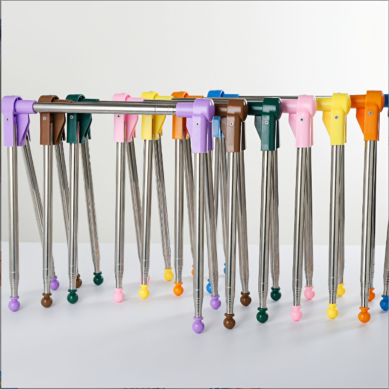 E-shop Multifunktionaler, tragbarer Kleiderbügel, 33-71 cm (13-28 Zoll) ausziehbarer, faltbarer Kleiderbügel aus Metall, geeignet für Zuhause, Wäsche,